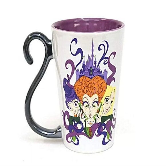 Disney Parks Hocus Pocus 16 oz Ceramic Coffee Mug with Sanderson Sisters Binx - Picture 1 of 5